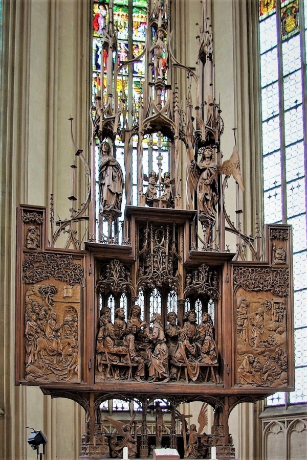 틸만 리멘쉬나이더, 성혈제단, 1501-05, 보리수목재, 900cm, 로텐부르크 성 야고보교회