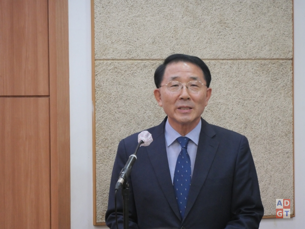 비전을 발표하고 있는 김종생 목사. 최상현 기자.