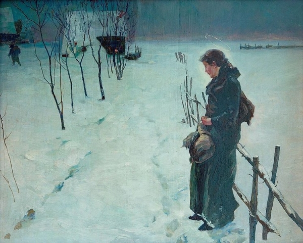 프리츠 폰 우데 〈겨울풍경〉 1890년